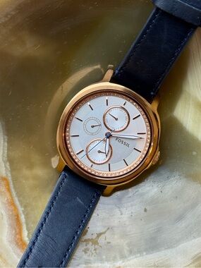 Fossil Rose Gold Watch - Chelsey